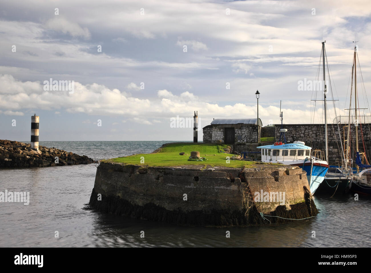 Carnlough Harbour, County Antrim, Ulster, Nordirland, Vereinigtes Königreich Stockfoto