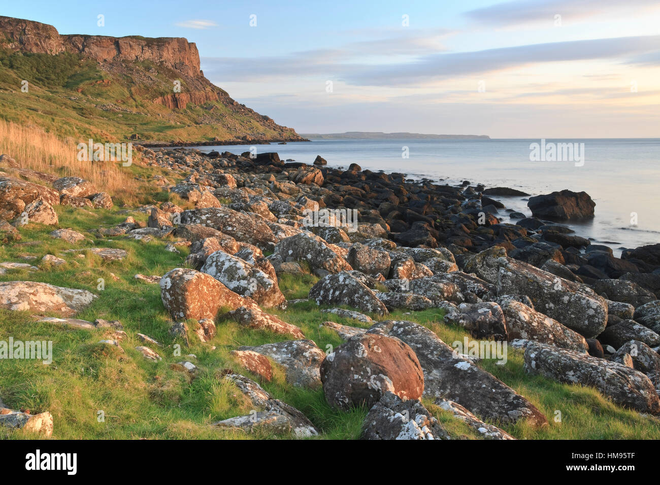 Fair Kopf, Murlough Bay, County Antrim, Ulster, Nordirland, Vereinigtes Königreich Stockfoto