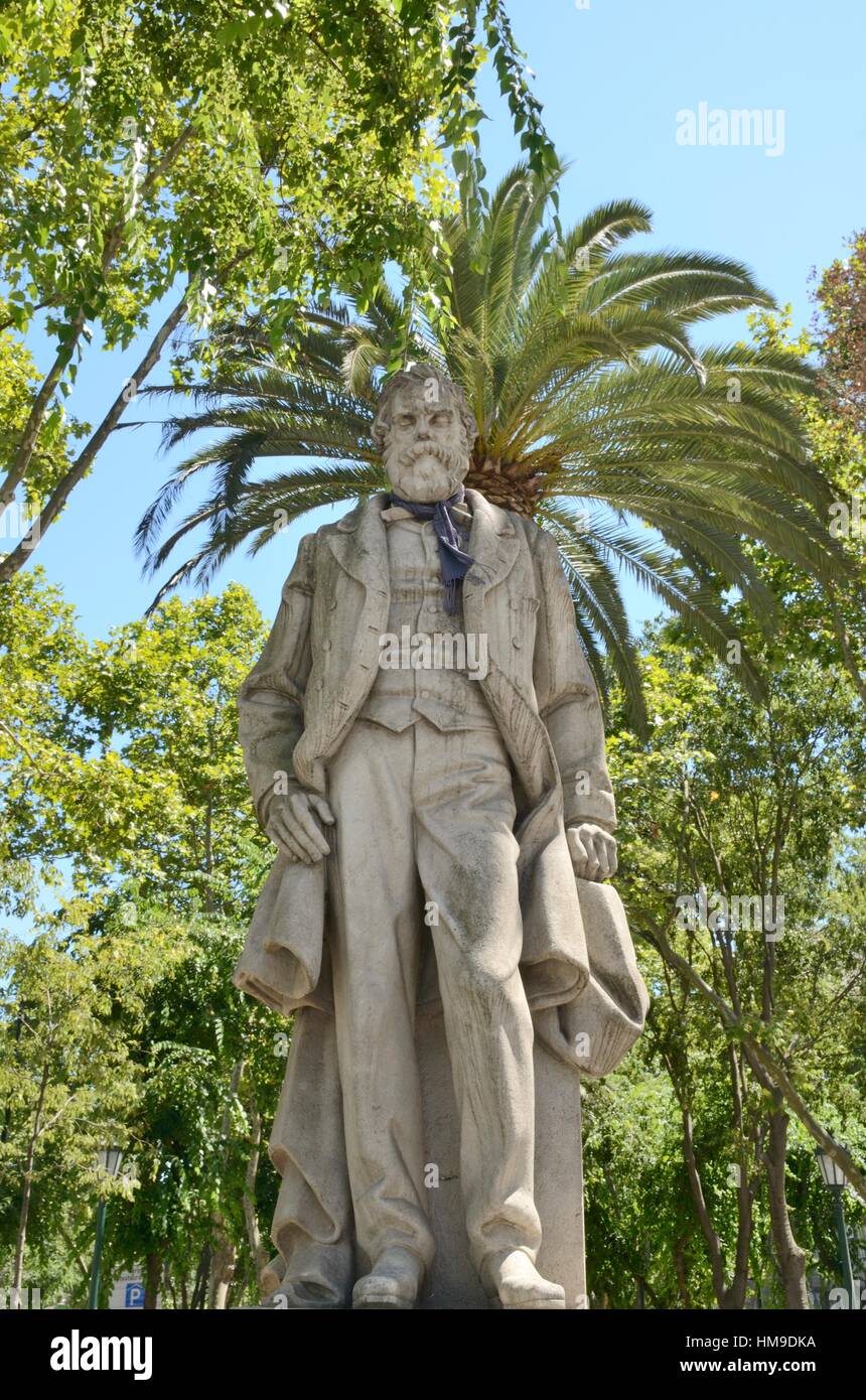 Denkmal der Hommage an Rosa Araujo, Stadtrat und Präsident der Gemeinde in der Liberty Avenue, Lissabon, Portugal Stockfoto