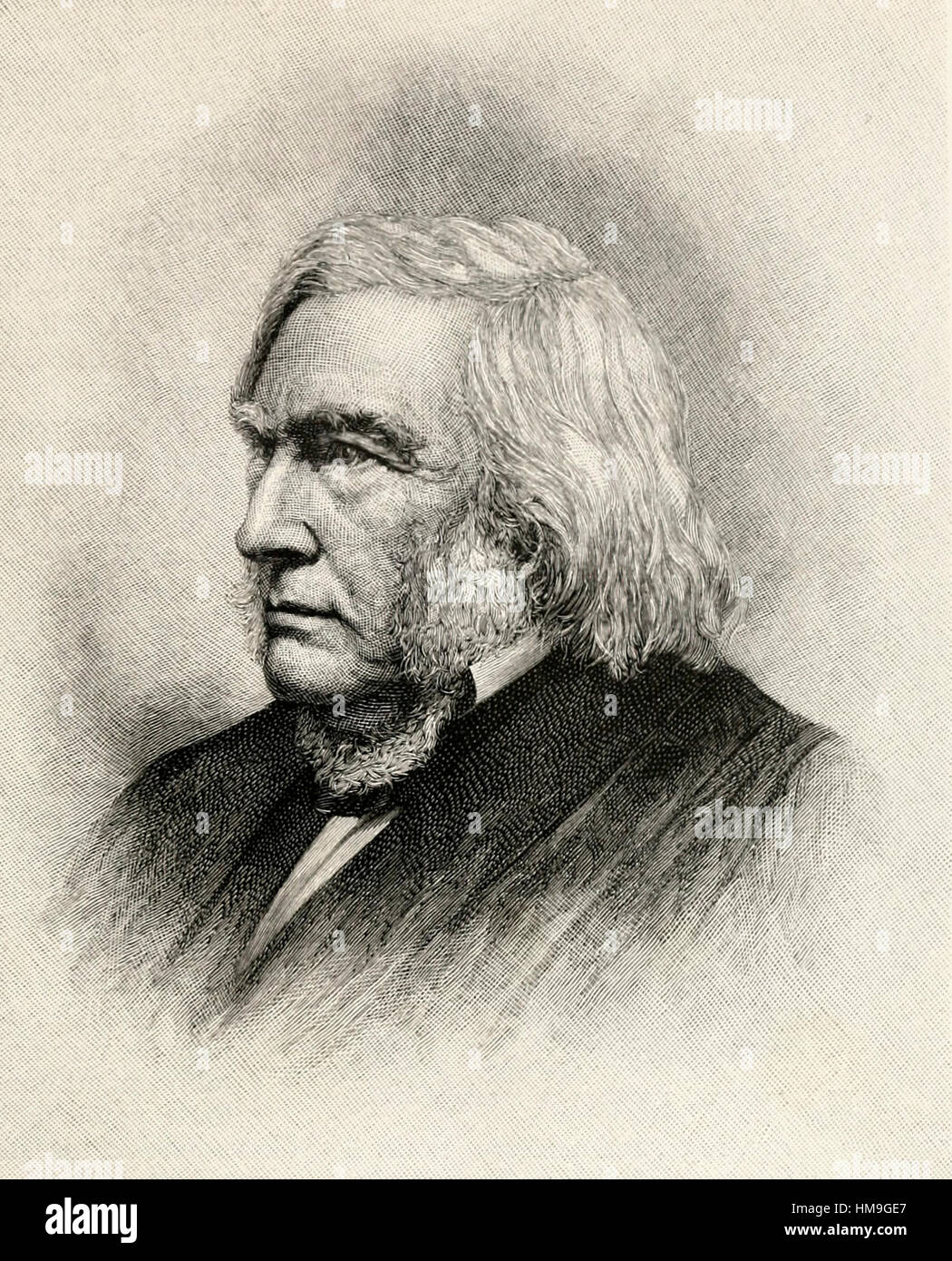 Samuel Nelson, beisitzender Richter des Obersten Gerichtshof der Vereinigten Staaten von 1845 bis 1872 Stockfoto
