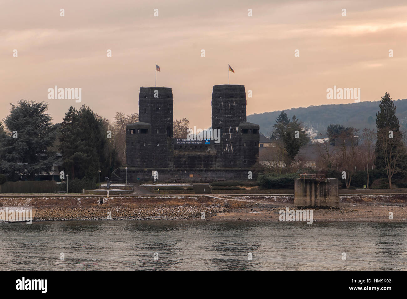 Ludendorff-Brücke in Remagen, Deutschland Stockfoto