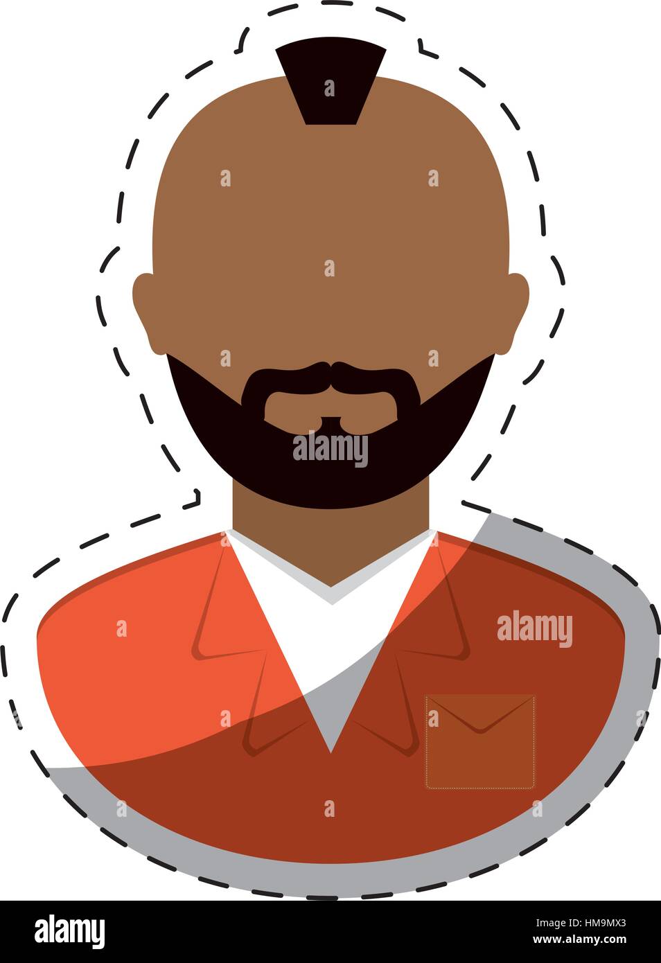 Gefängnis Gefangene mit dunkler Haut Symbol Bild Vektor-Illustration-design Stock Vektor