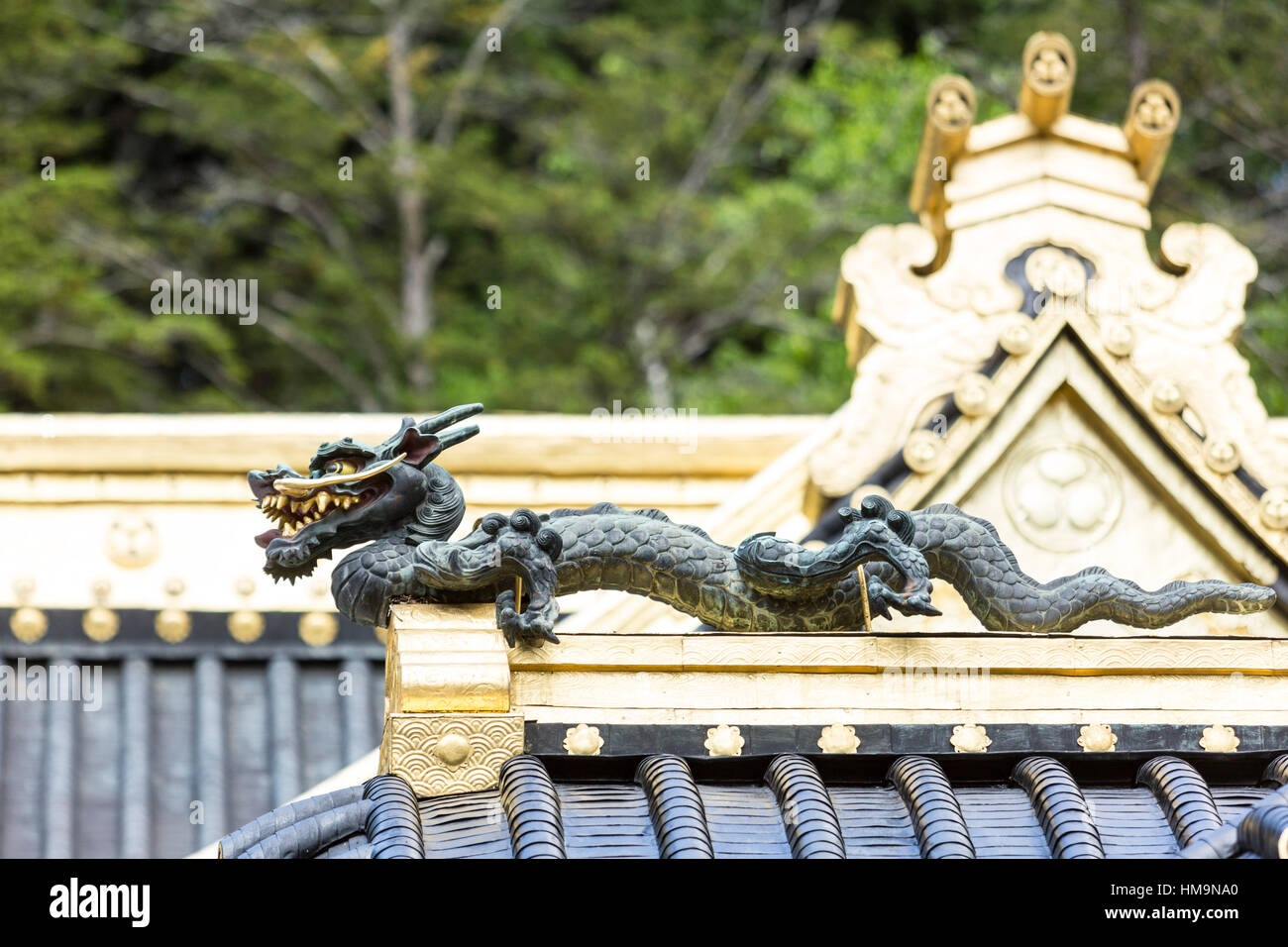 Schnitzereien, Geschichtliches, Nikkō, Präfektur Tochigi, Japan Stockfoto