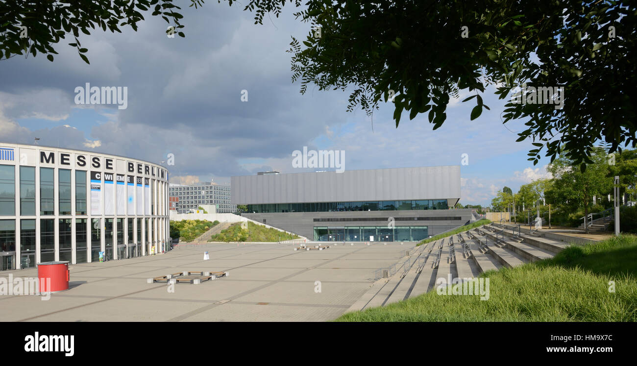 CityCube Berlin, Convention Center und Ausstellungshalle, Messedamm, Westend, Berlin, Deutschland, Europa Stockfoto