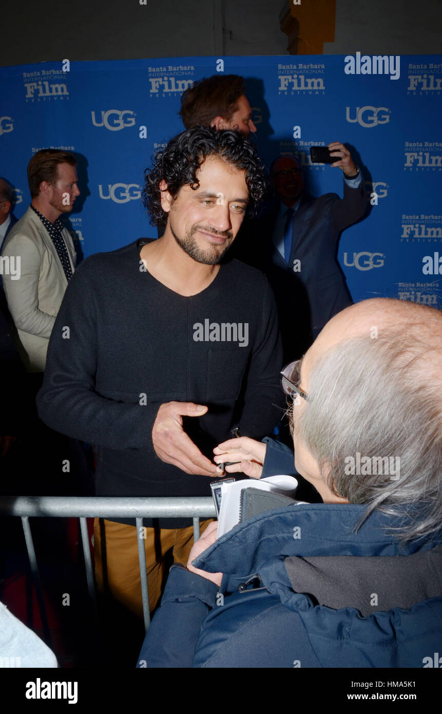 Santa Barbara, USA. 1. Februar 2017. Schauspieler Edgardo Garcia besucht die 32. jährlichen Santa Barbara International Film Festival Opening Night "Geladene" am Arlington Theater in Santa Barbara, Kalifornien. Bildnachweis: Das Foto Zugang/Alamy Live-Nachrichten Stockfoto