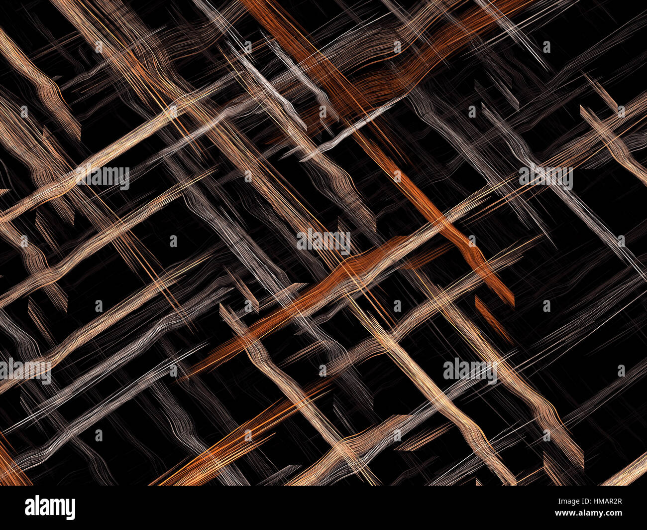 Verwobenen Streifen - abstrakt Digital erzeugte Bild Stockfoto