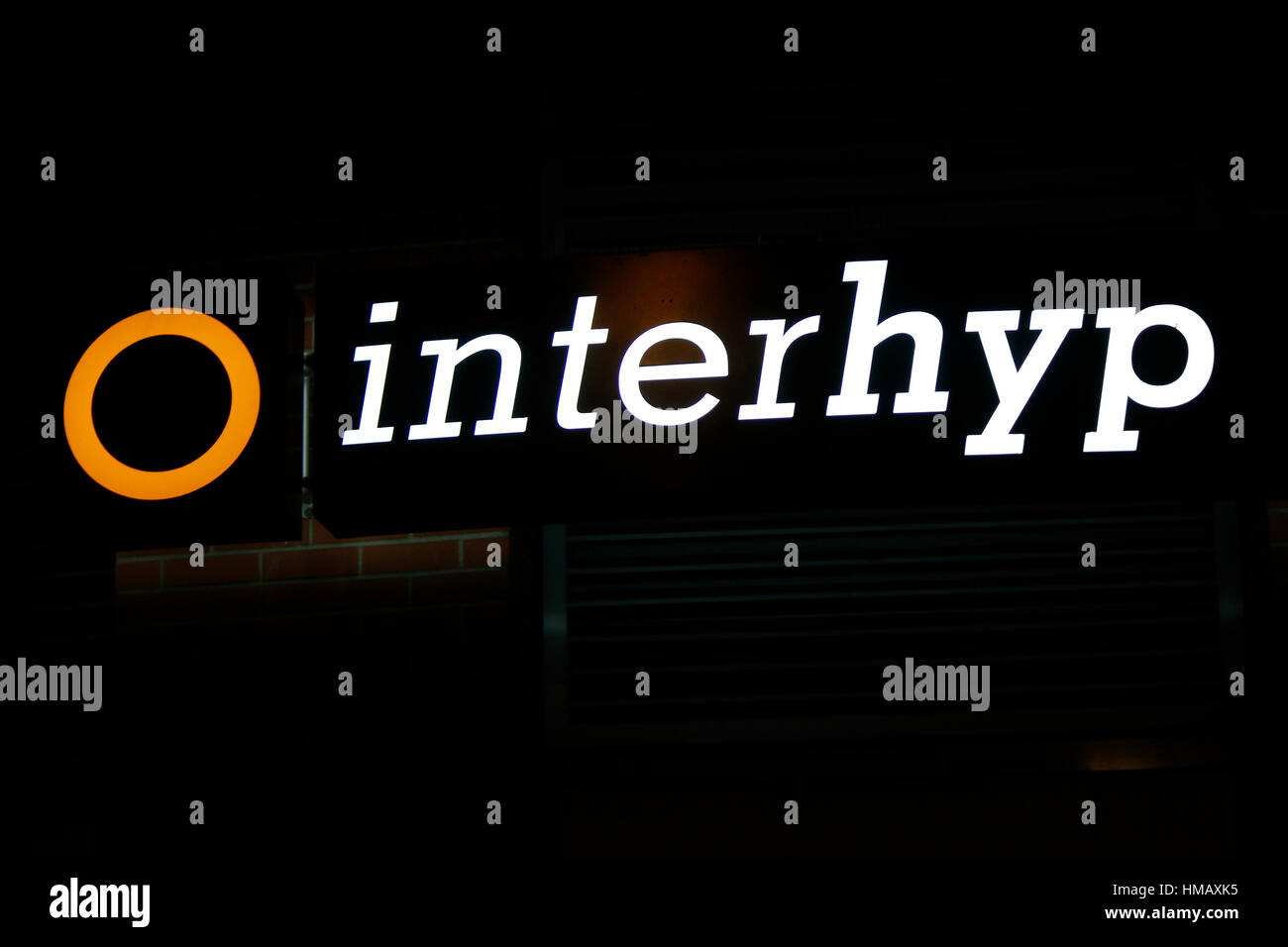 Das Logo der Marke "Interhyp", Berlin. Stockfoto