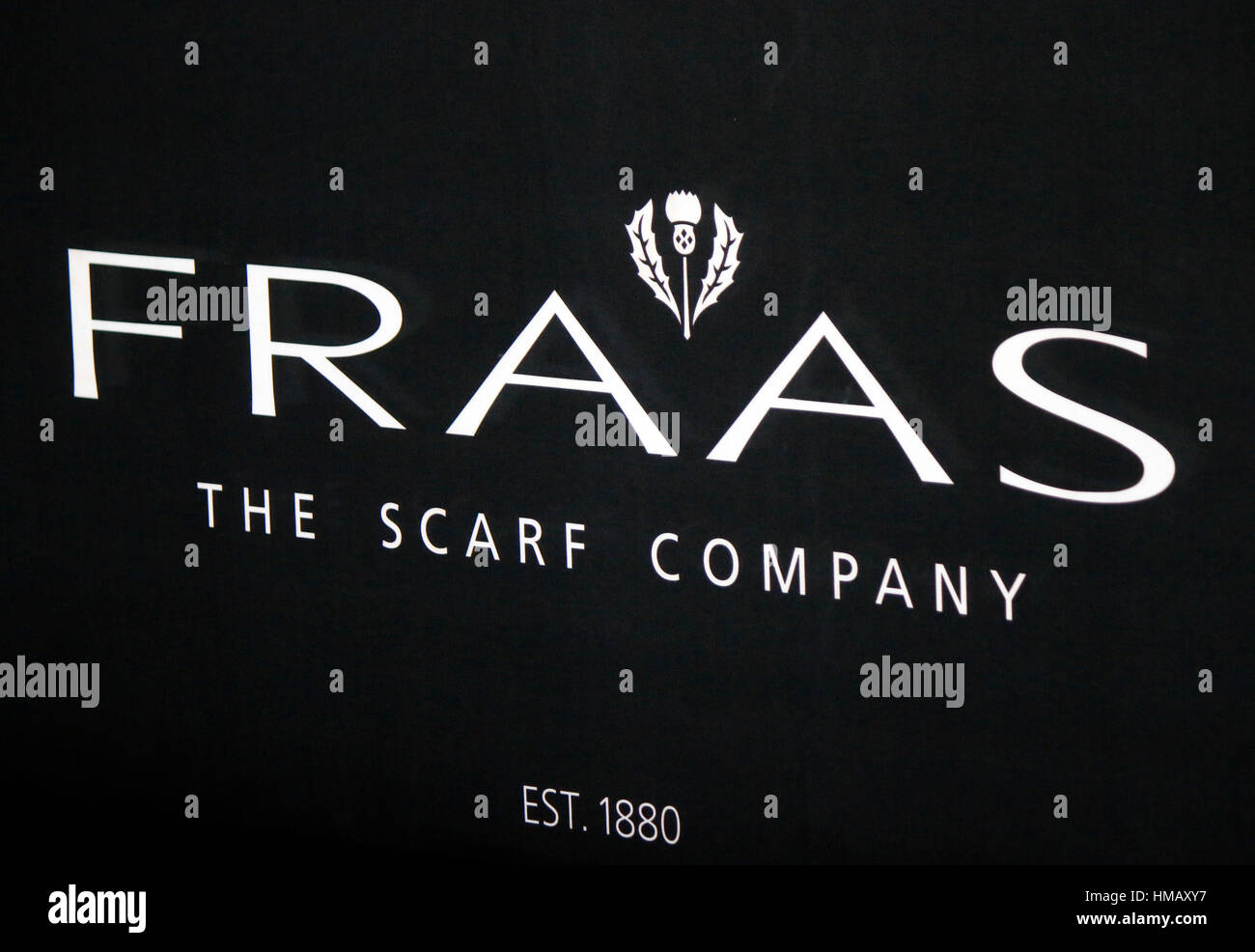 Das Logo der Marke 'Fraas', Berlin. Stockfoto