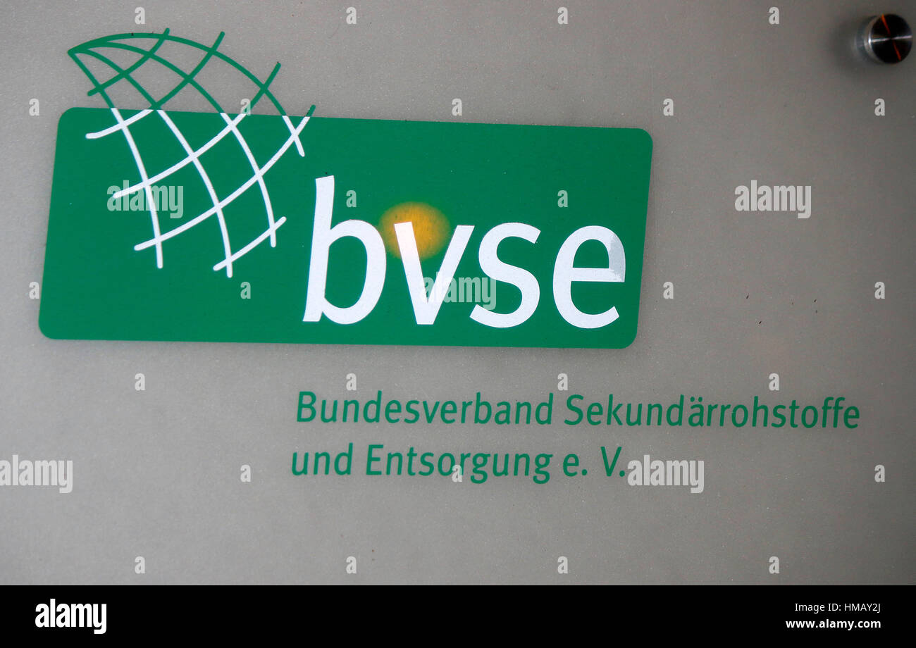 Das Logo der Marke "BVSE", Berlin. Stockfoto
