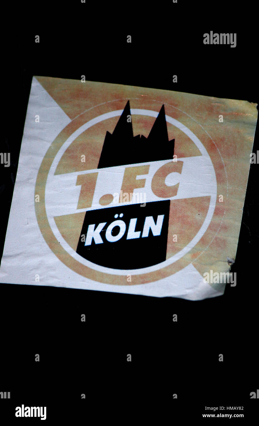 Das Logo der Marke "1.FC Köln", Berlin. Stockfoto