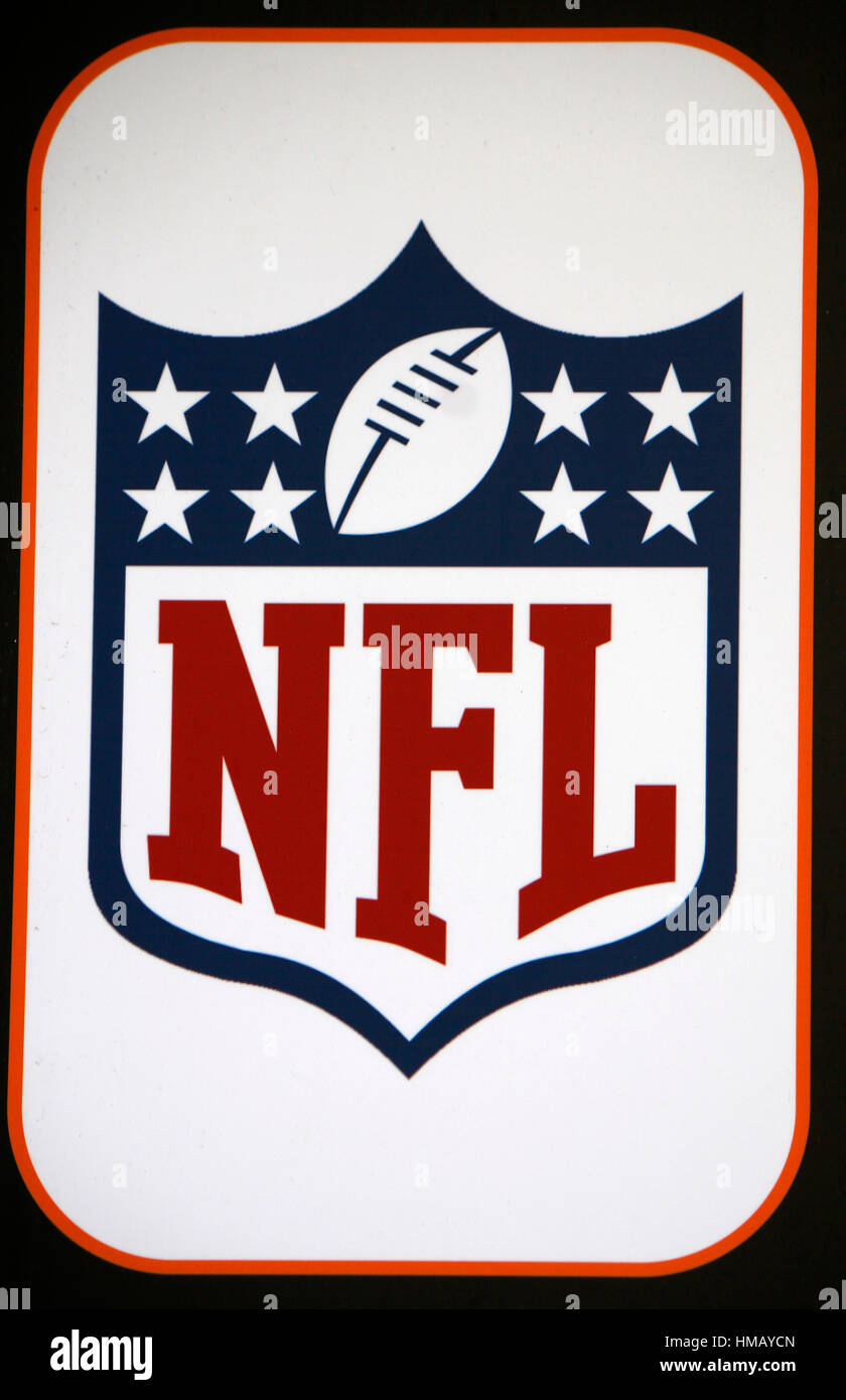 Das Logo der Marke "NFL", Palma De Mallorca. Stockfoto