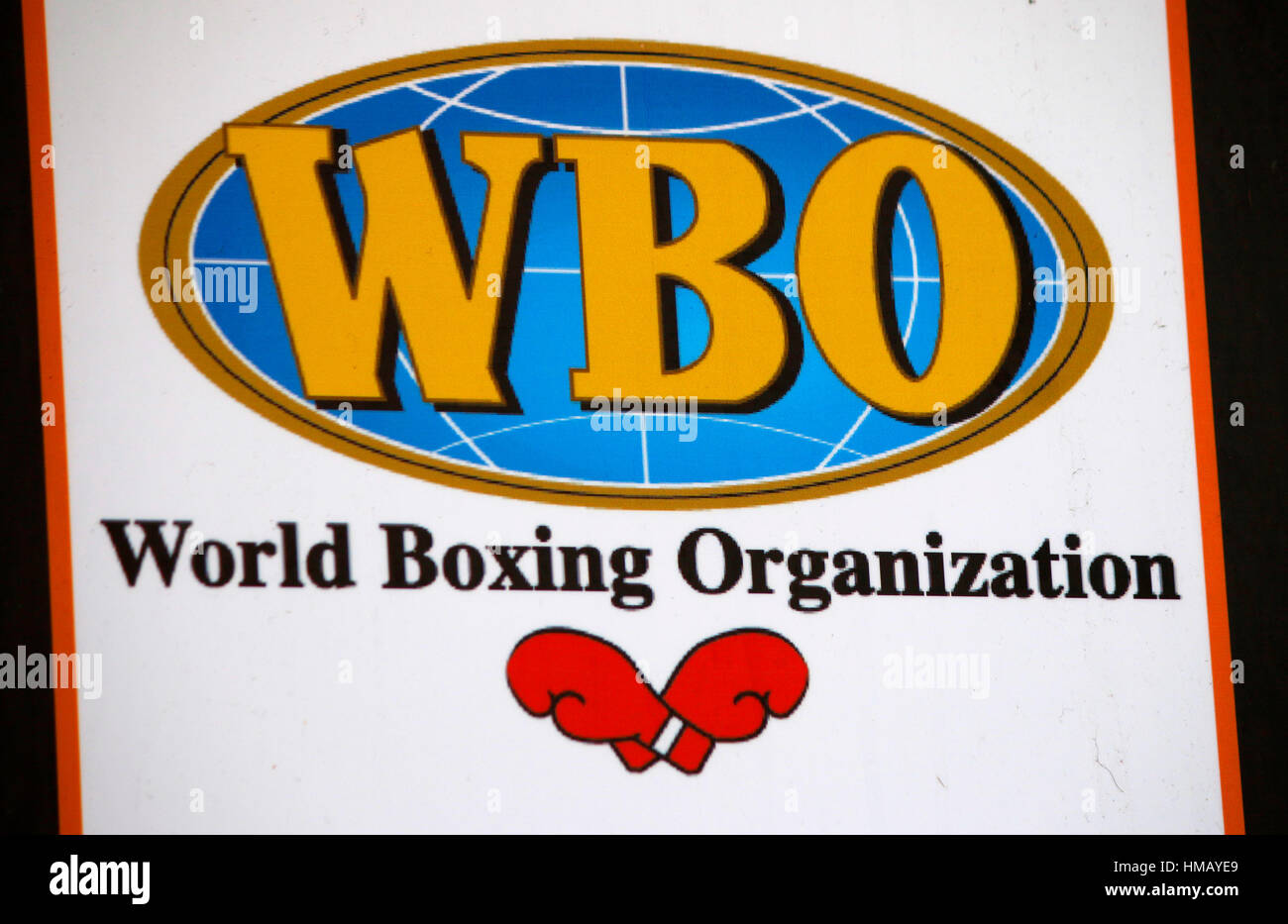 Das Logo der Marke "WBO World Boxing Organization", Palma De Mallorca
