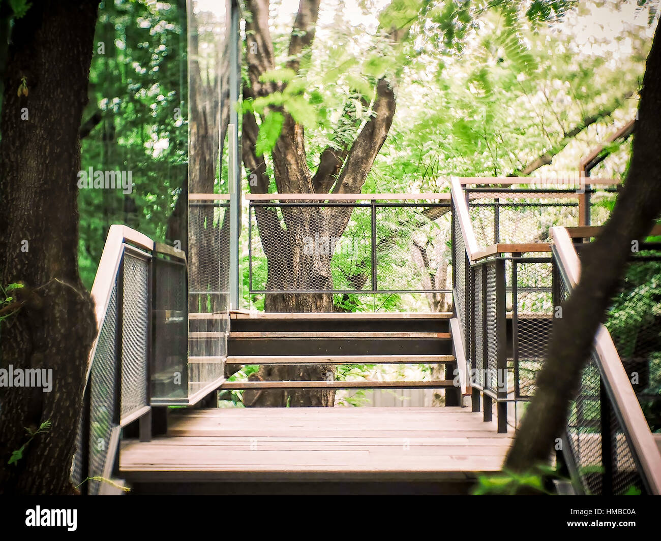 Treppe des Gebäudes Stockfoto