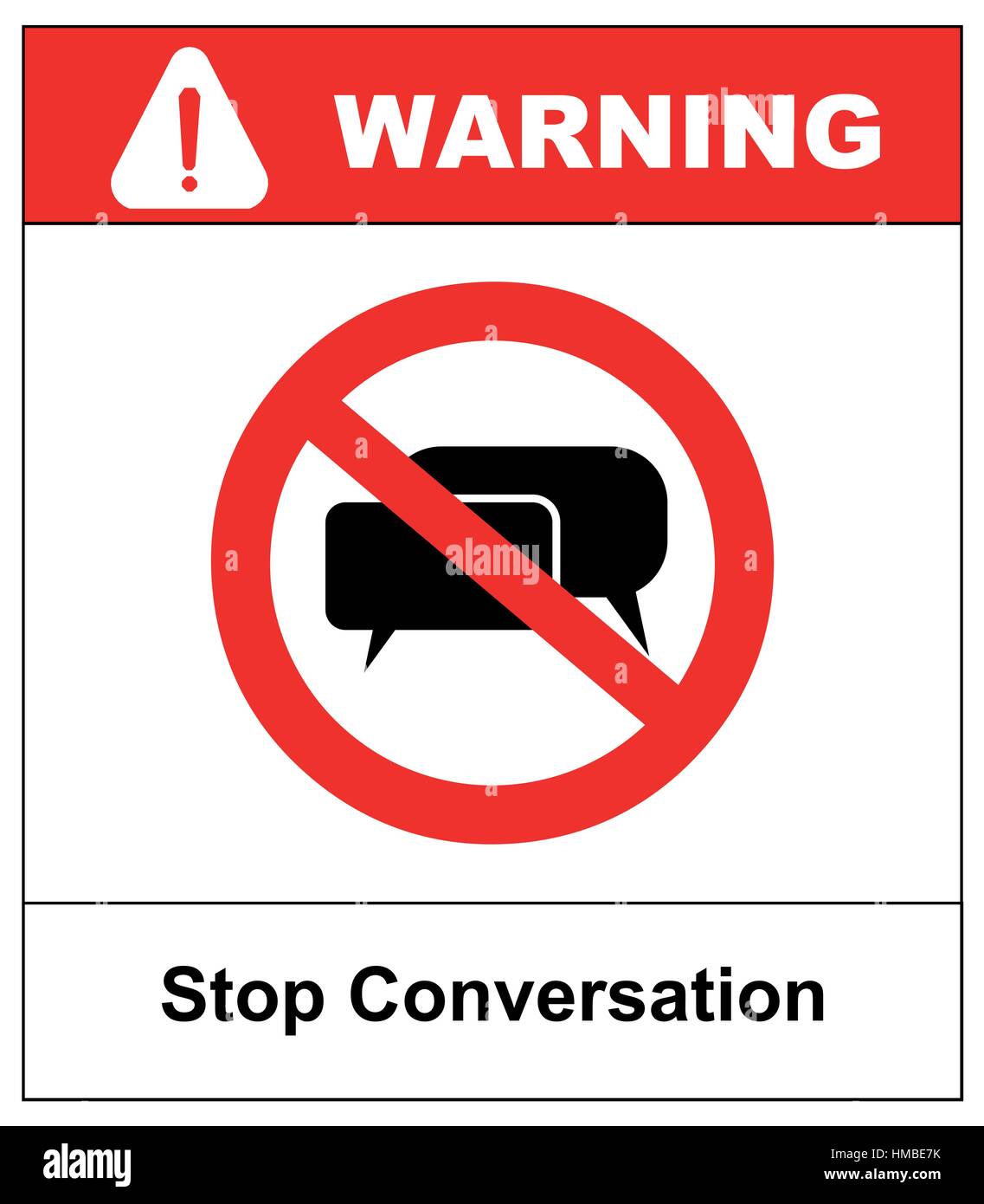 Beenden Sie Gespräch. Nein, Stop-Schild verboten. Kopf reden. Silhouette eines Kopfes mit Schallwellen. Verbot der Verbreitung von Informationen, Klatsch. Zensor Stock Vektor