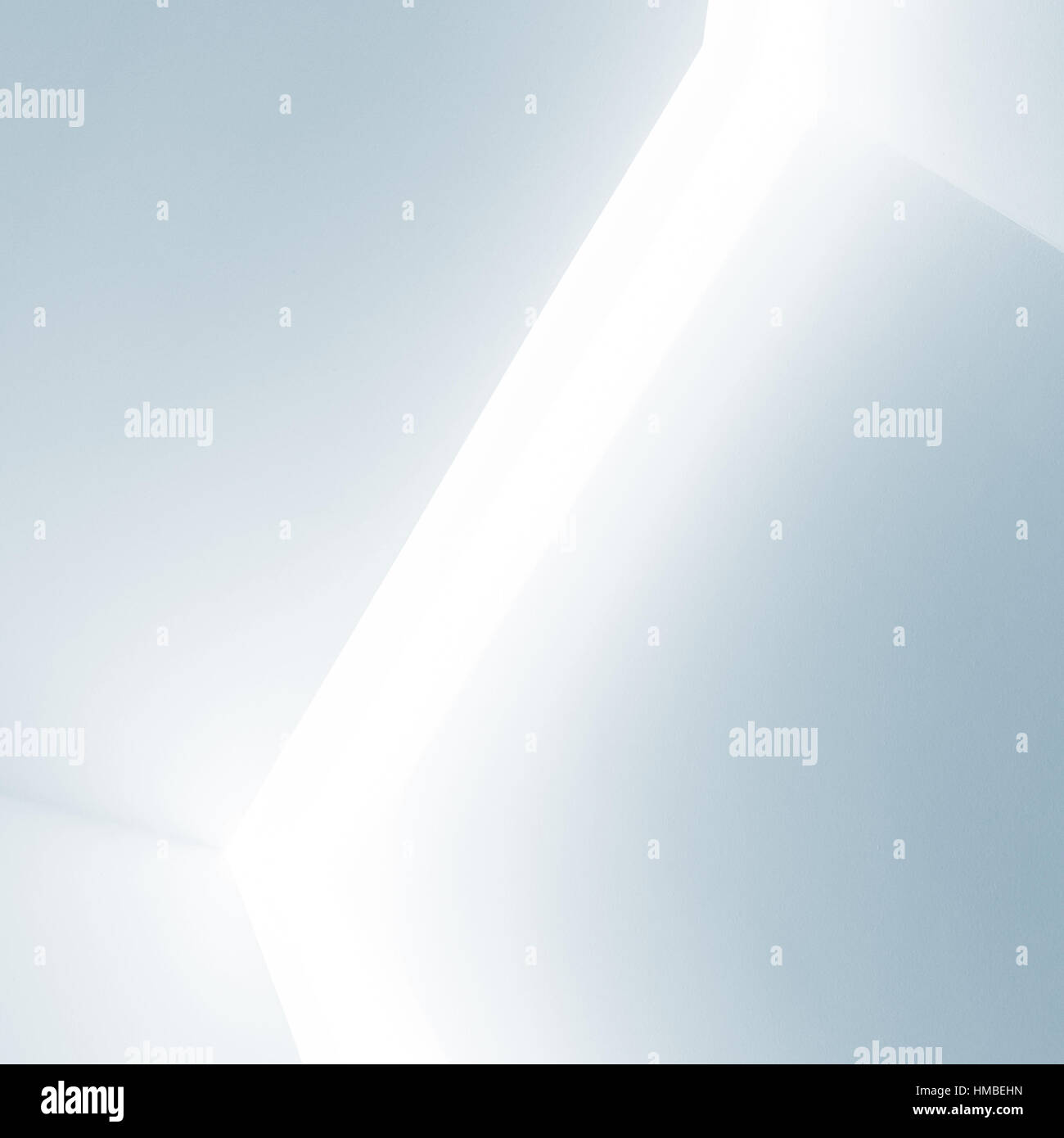 Abstrakt weiß Gegenwartsarchitektur Hintergrund, Design der Zimmer-Ecke mit Nische und innere Erleuchtung, 3d illustration Stockfoto