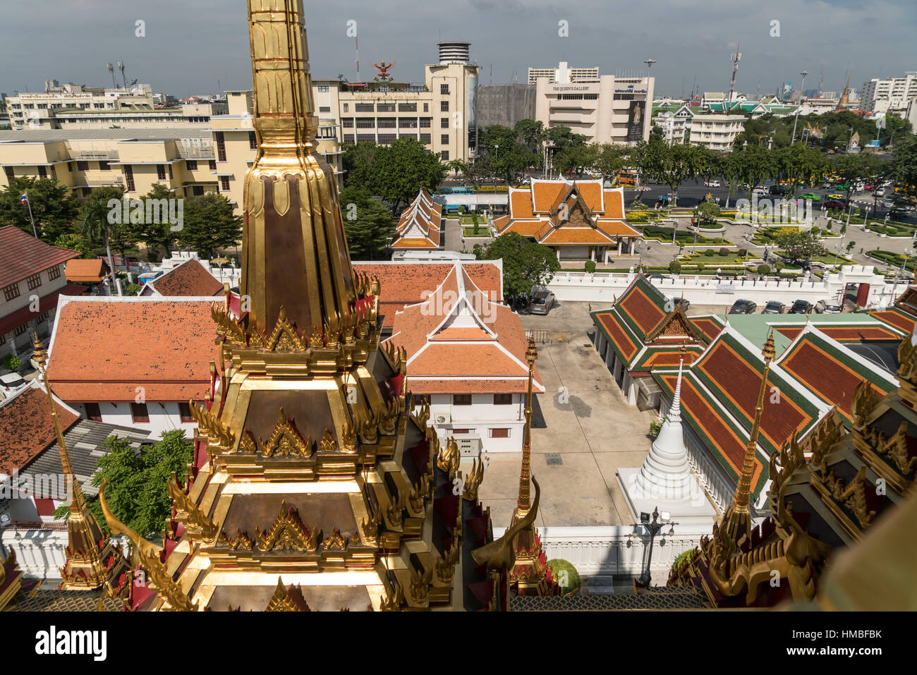 Wat Ratchanatdaram buddhistische Tempelanlage, Bangkok, Thailand, Asien Stockfoto