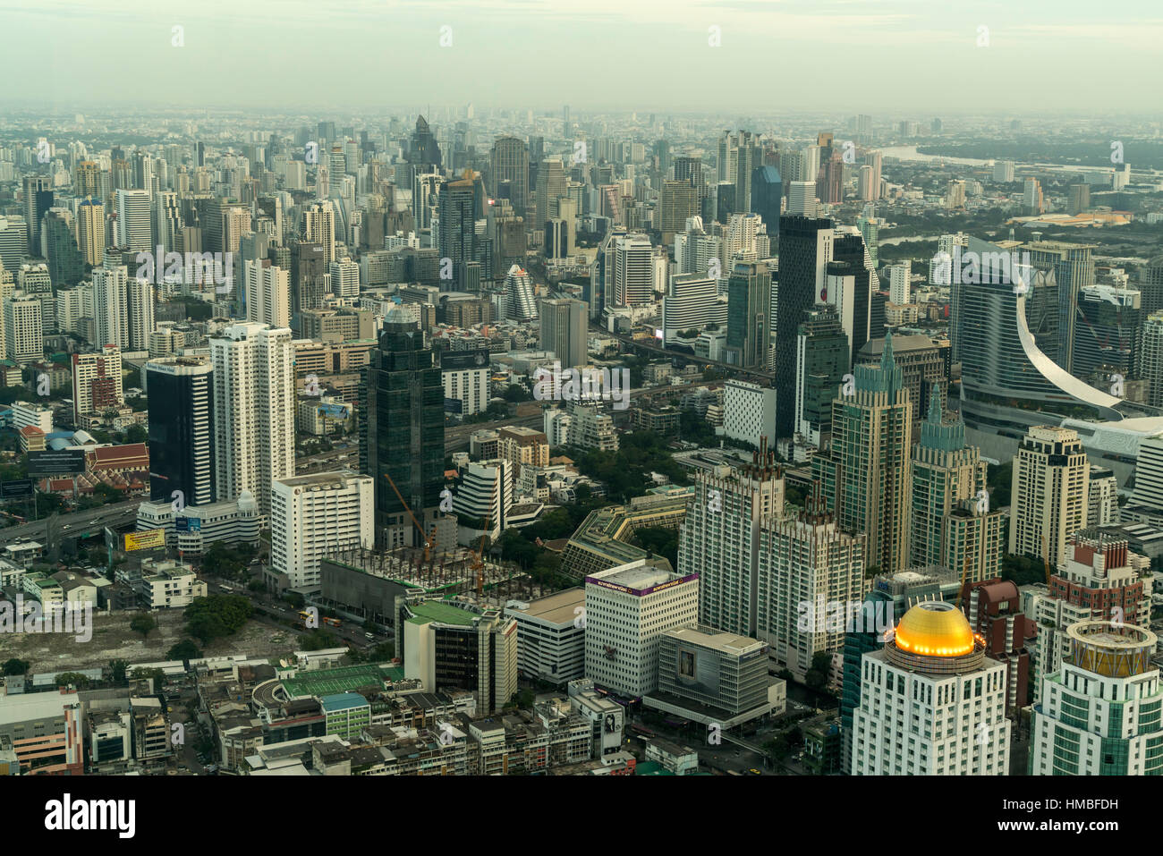 Skyline und Stadtbild, Bangkok, Thailand, Asien Stockfoto