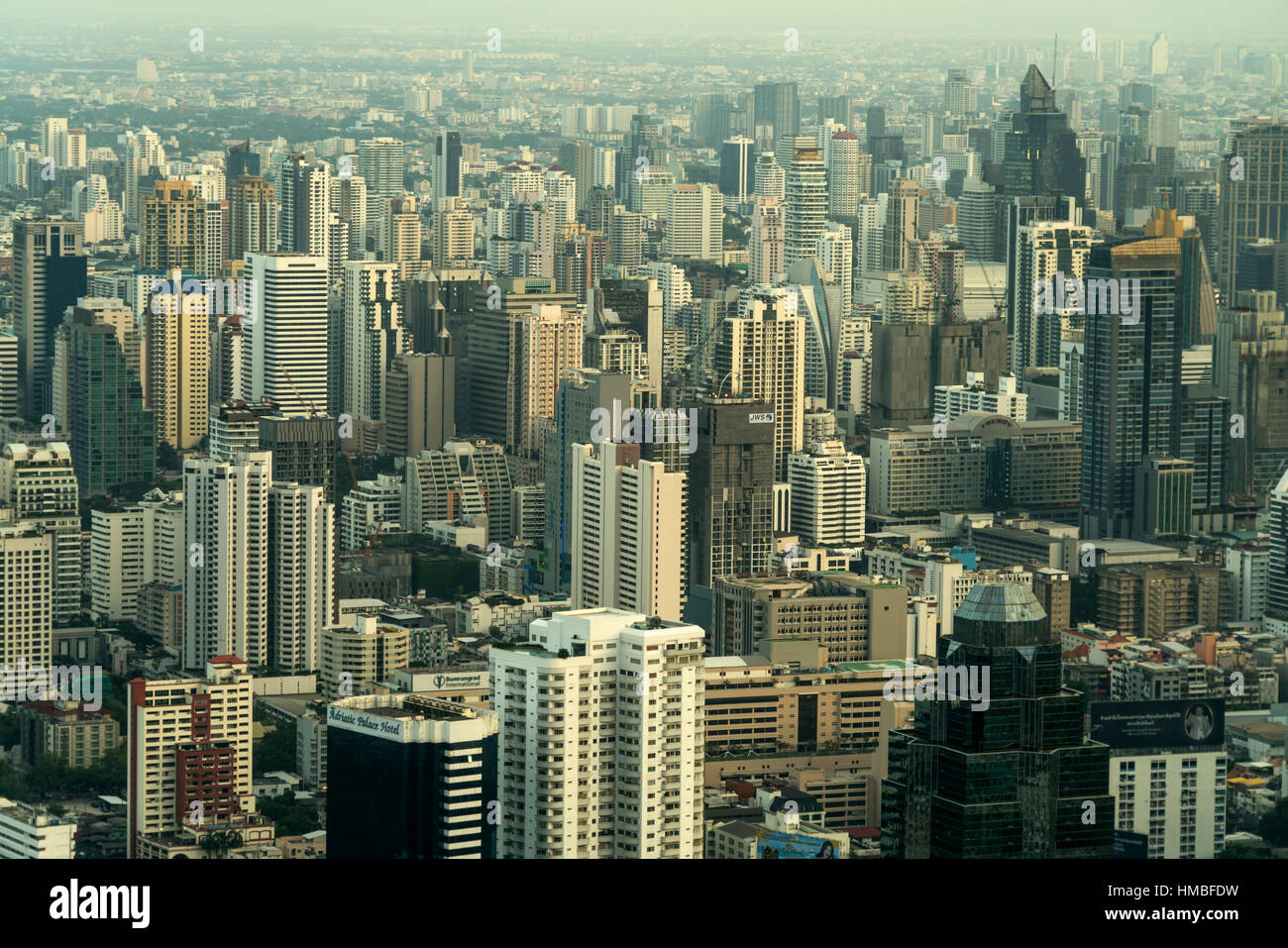 Skyline und Stadtbild, Bangkok, Thailand, Asien Stockfoto