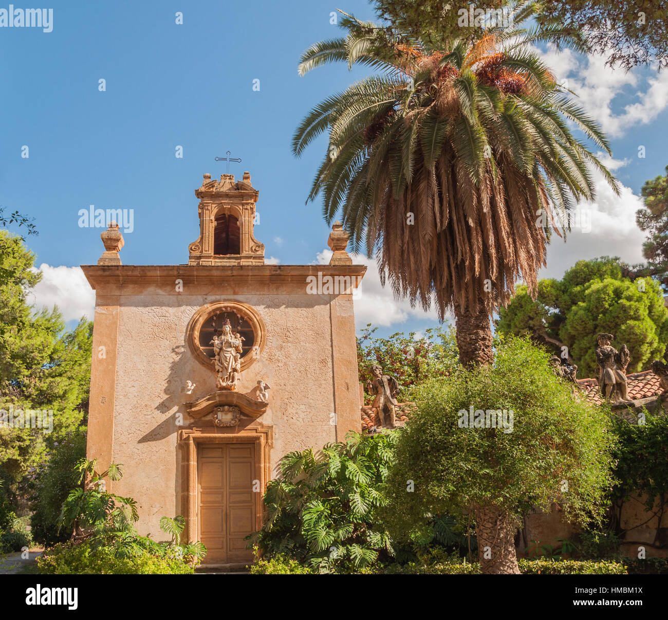 Die Villa Palagonia ist ein Patrizier-Villa in Bagheria, 15 km von Palermo in Sizilien, Süditalien. Stockfoto