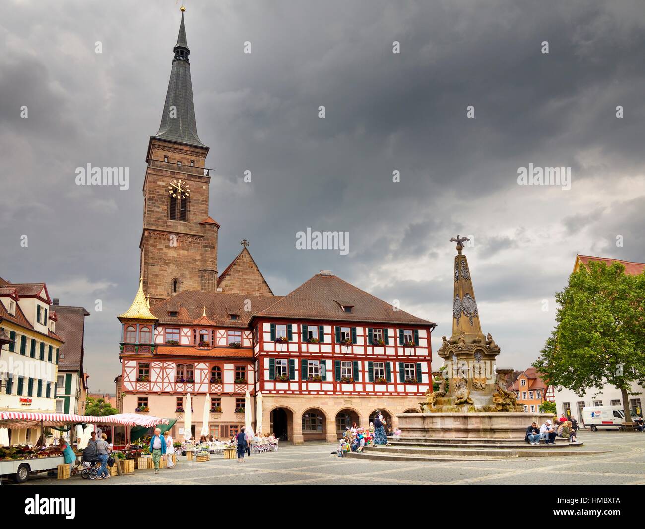 Rathaus in Schwabach. Deutschland. Europa Stockfotografie Alamy