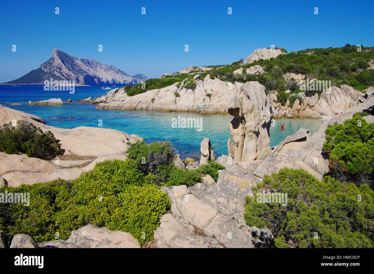 Einer der schönsten Buchten im Norden Sardiniens. Stockfoto