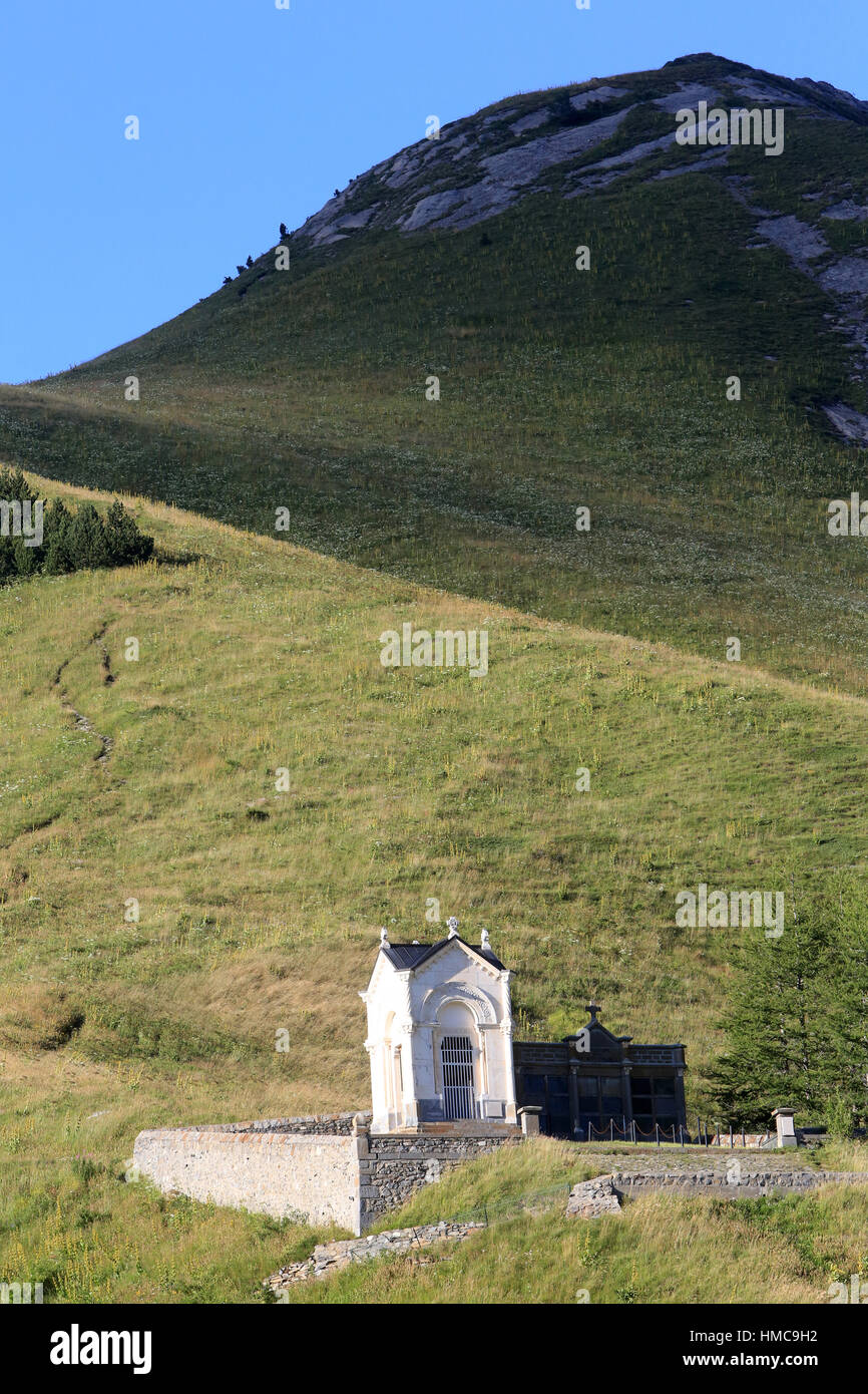 Stationen des Kreuzes. Heiligtum Unserer Lieben Frau von La Salette. La Salette-Fallavaux. Frankreich. Stockfoto