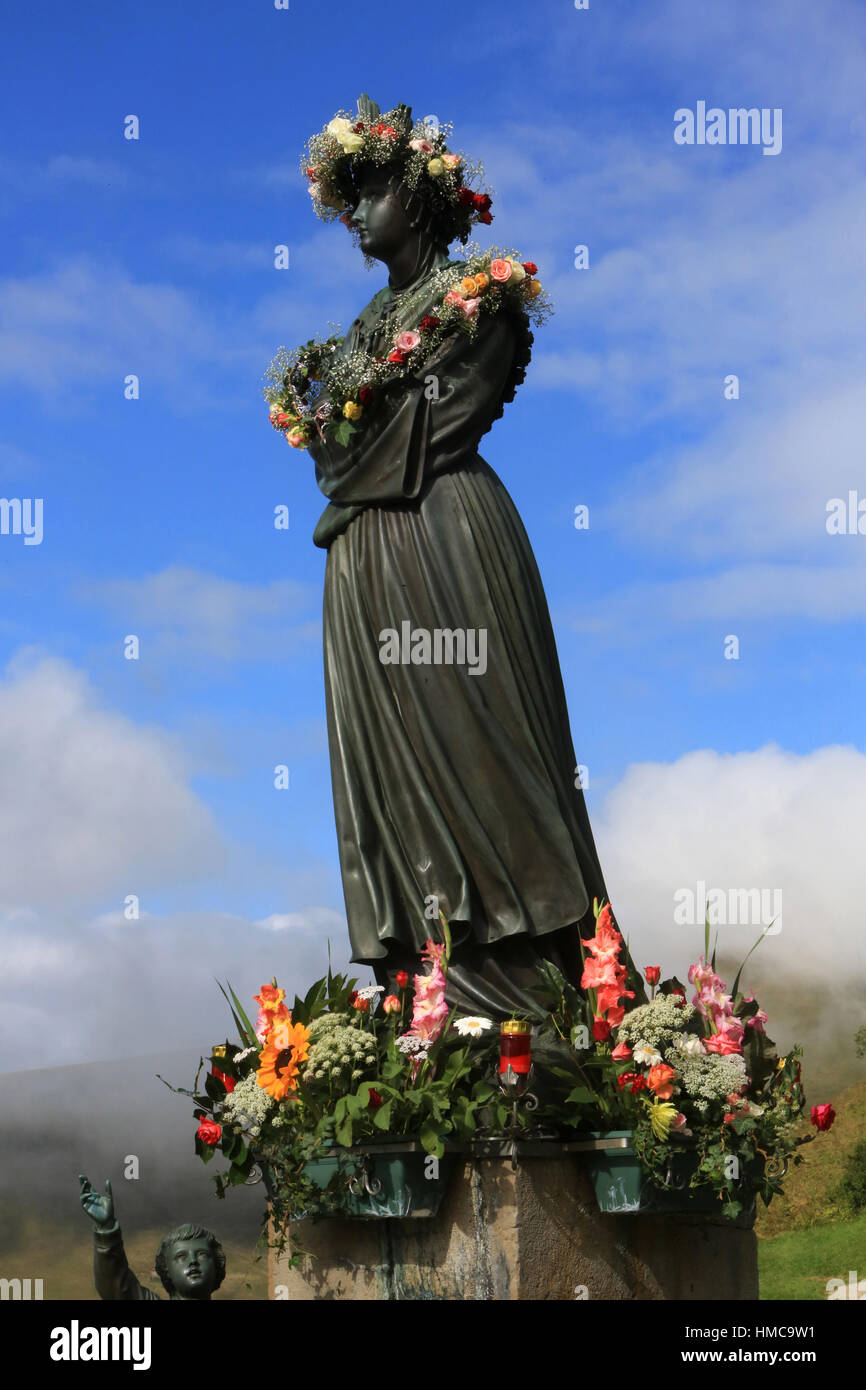 Unserer lieben Frau von la Salette. Heiligtum der Muttergottes von la Salette. Stockfoto