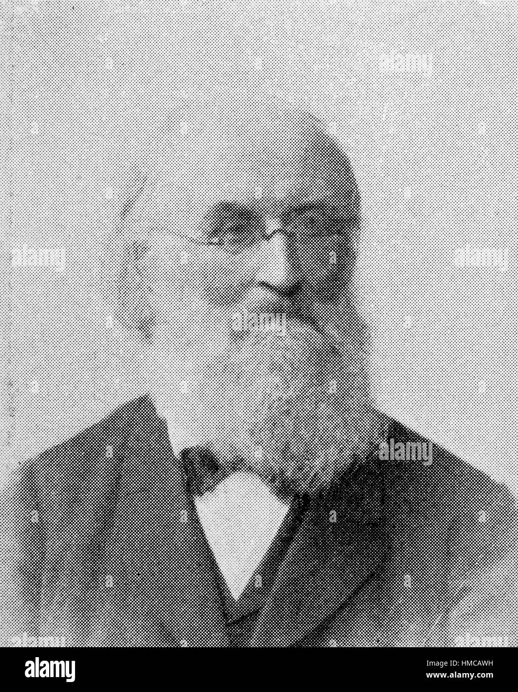 Johann Wilhelm Adolf Kirchhoff, wurde 6. Januar 1826 - 26. Februar 1908, ein deutscher klassischer Philologe und Epigraphist, Foto oder Bild, veröffentlicht 1892, digital verbessert Stockfoto