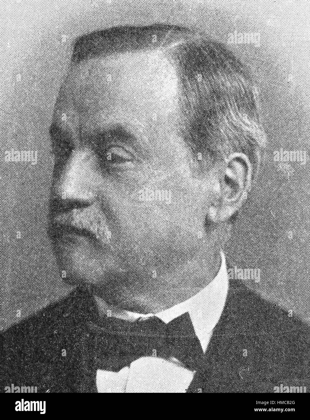 Ernst Ludwig Duemmler, 2. Januar 1830 - 11. September 1902, war ein deutscher Historiker, Foto oder Illustration, veröffentlicht 1892, digital verbessert Stockfoto
