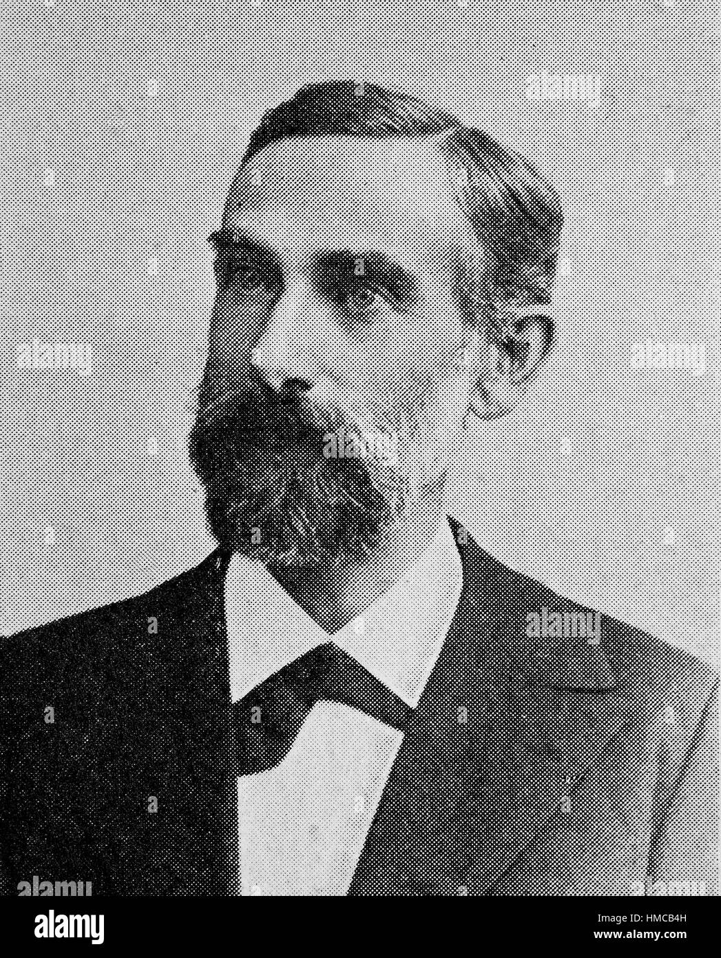 Ernst Bernheim, war 19. Februar 1850 - 9. Juli 1942, ein deutscher Historiker, bekannt für einen einflussreichen Lehrbuch der Historischen Methode, 1889, auf historischen Methode., Foto oder Illustration, veröffentlicht 1892, digital verbessert Stockfoto