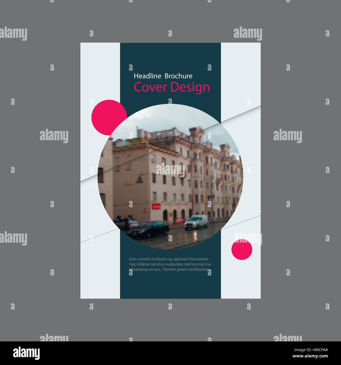 Jahresbericht Broschüre Flyer Template-Design. Vektor-Präsentationsvorlagen Stock Vektor