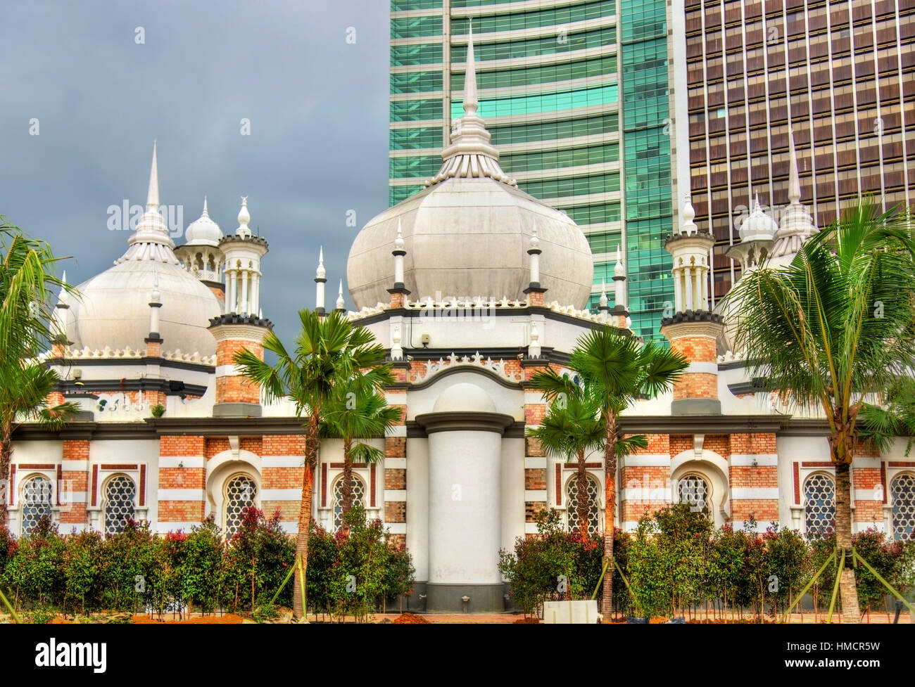 Masjid Jamek, eine der ältesten Moscheen in Kuala Lumpur - Malaysia Stockfoto