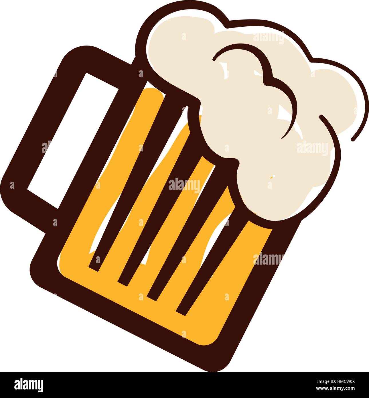 Bier und Brauerei Konzept Symbol Vektor Illustration Grafikdesign