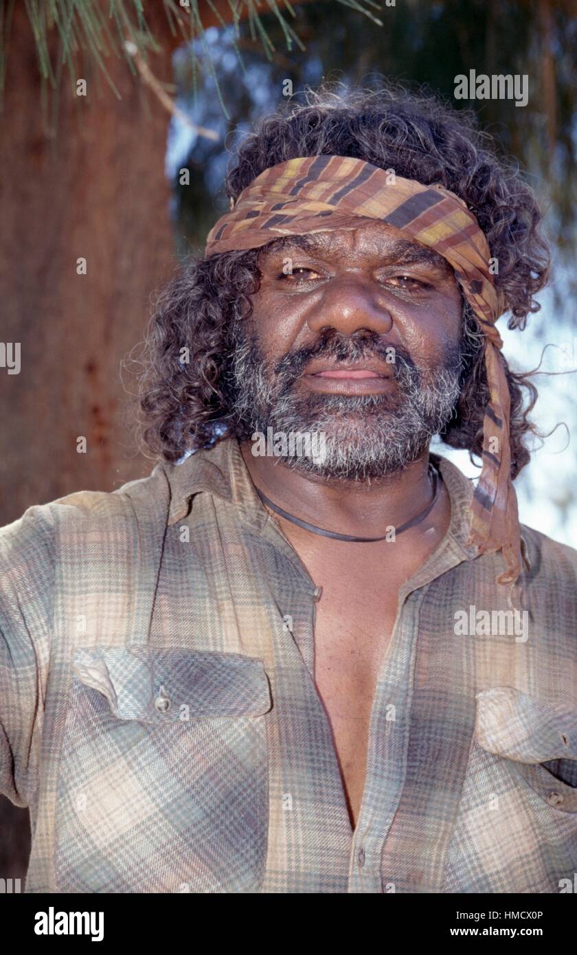 Aborigine, Alice Springs, Northern Territory, Australien. Stockfoto
