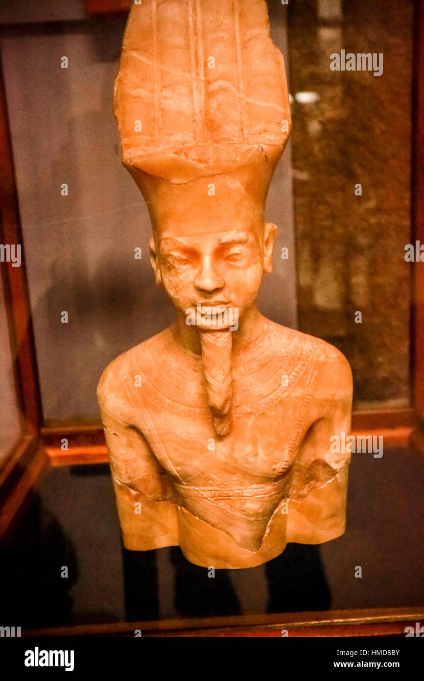 AlabasterStatue, Kairo, Ägyptisches Museum Stockfotografie Alamy