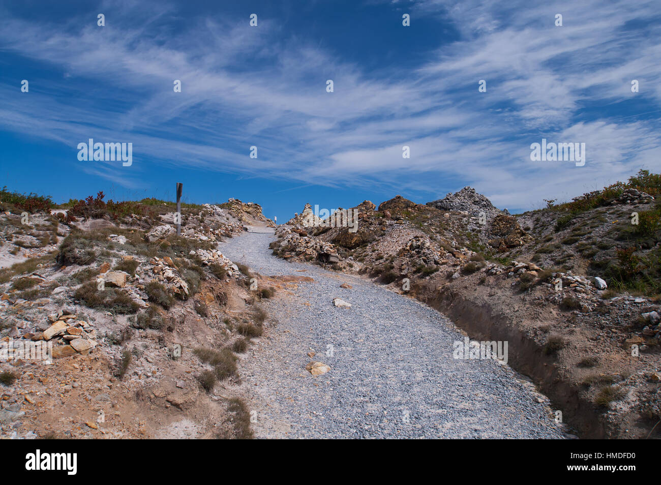 Mount Osore in Aomori, Japan. Stockfoto