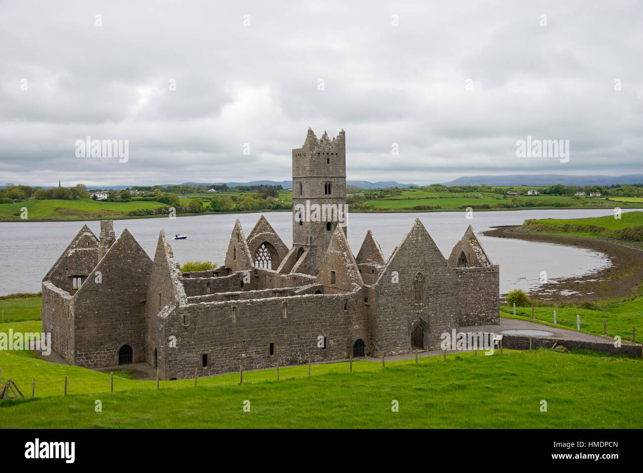 Rosserk Friary, County Mayo, Irland, Vereinigtes Königreich Stockfoto