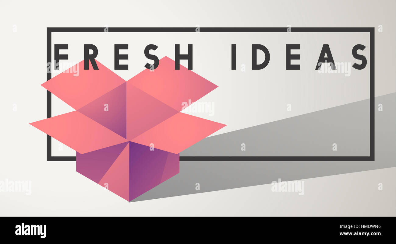 Kreative Ideen Phantasie moderne Designkonzept Stockfoto