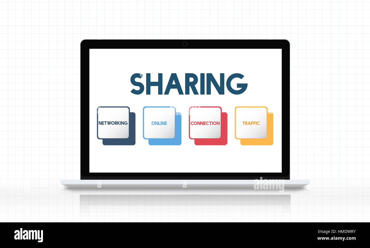 Social Media Box Tasten-Konzept Stockfoto