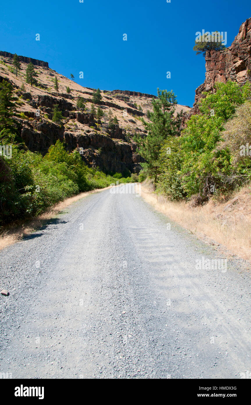 South Fork John Day River Back Country Byway, South Fork John Day Wild and Scenic River, Oregon Stockfoto