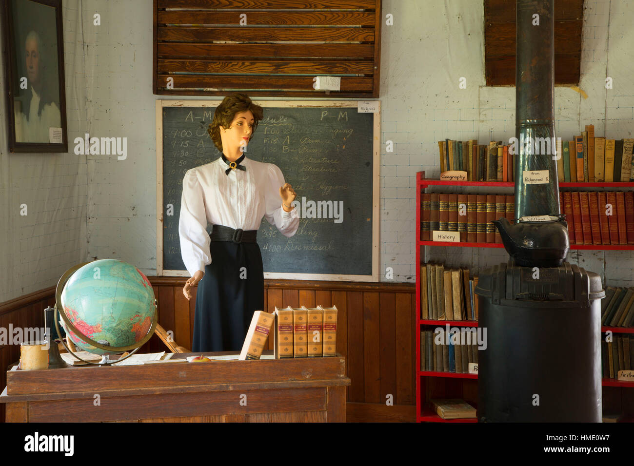 Brown-Schule, Gilliam County Historical Museum, Condon, Oregon Stockfoto