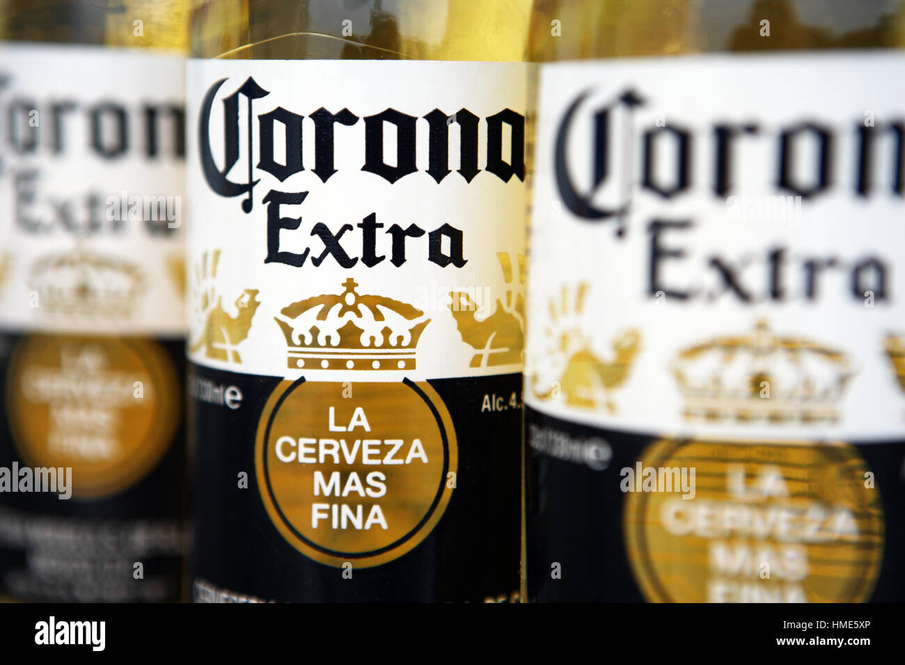 Corona Extra Mexikanisches Bier Stockfotografie Alamy