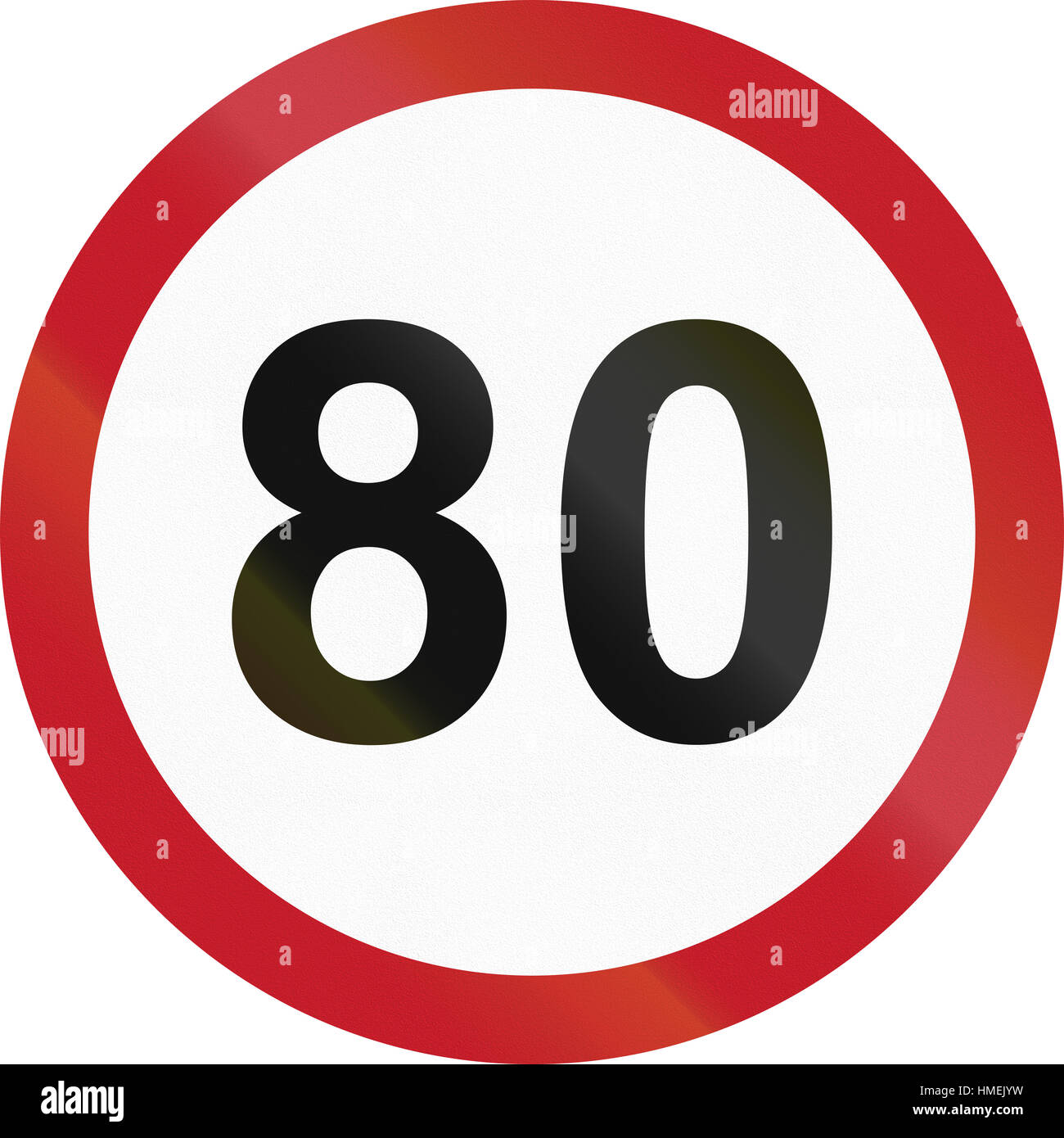 Speed limit 80 traffic sign -Fotos und -Bildmaterial in hoher Auflösung ...