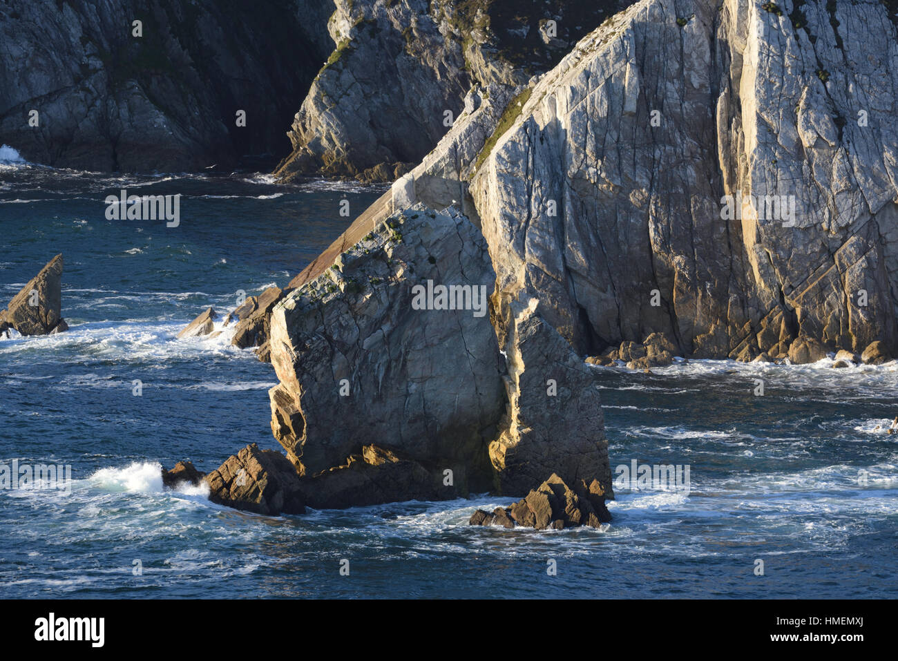 Klippen von Achill Island - Irland Stockfoto