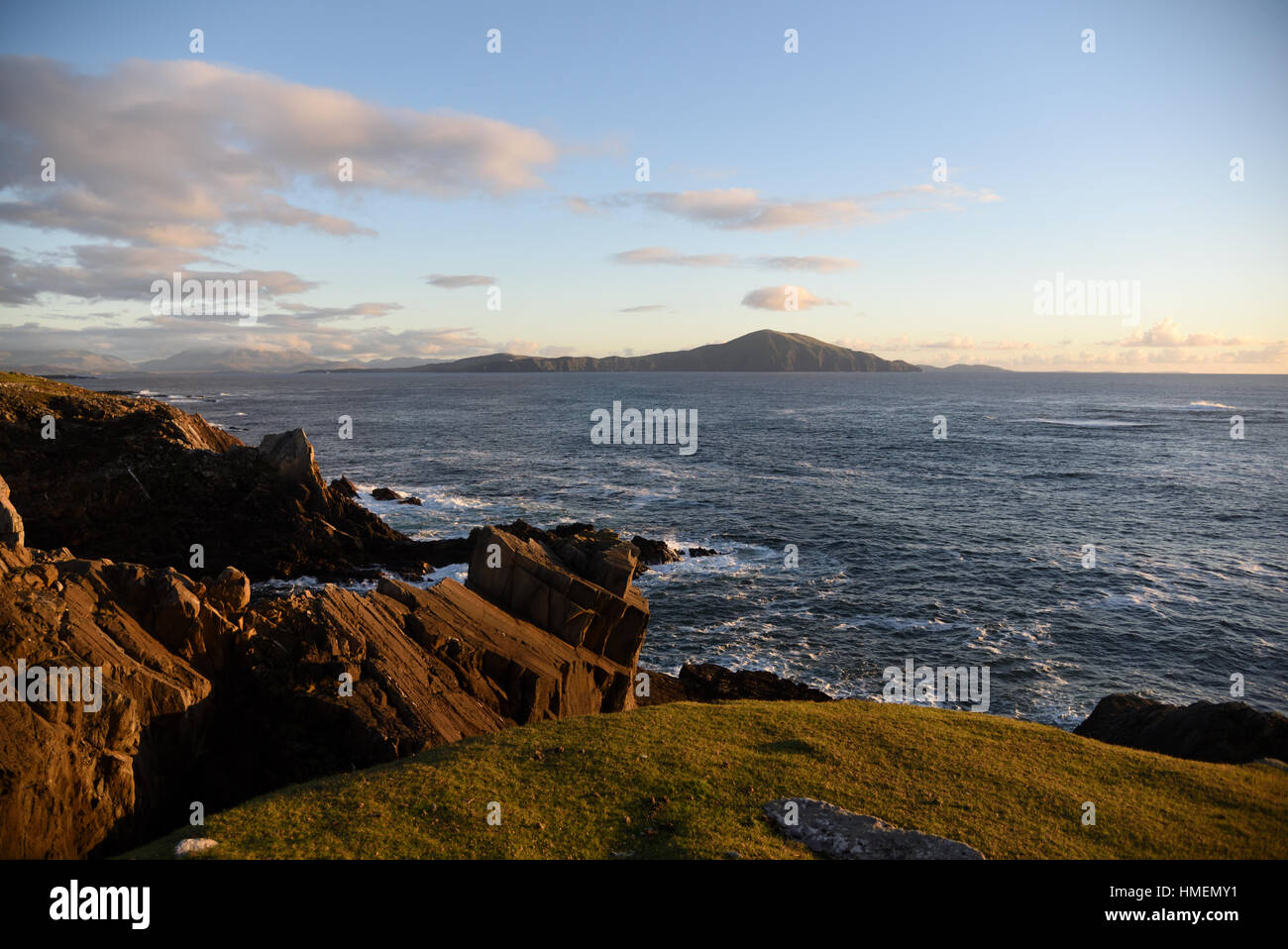 Clare Island vor Achill Island - Irland Stockfoto