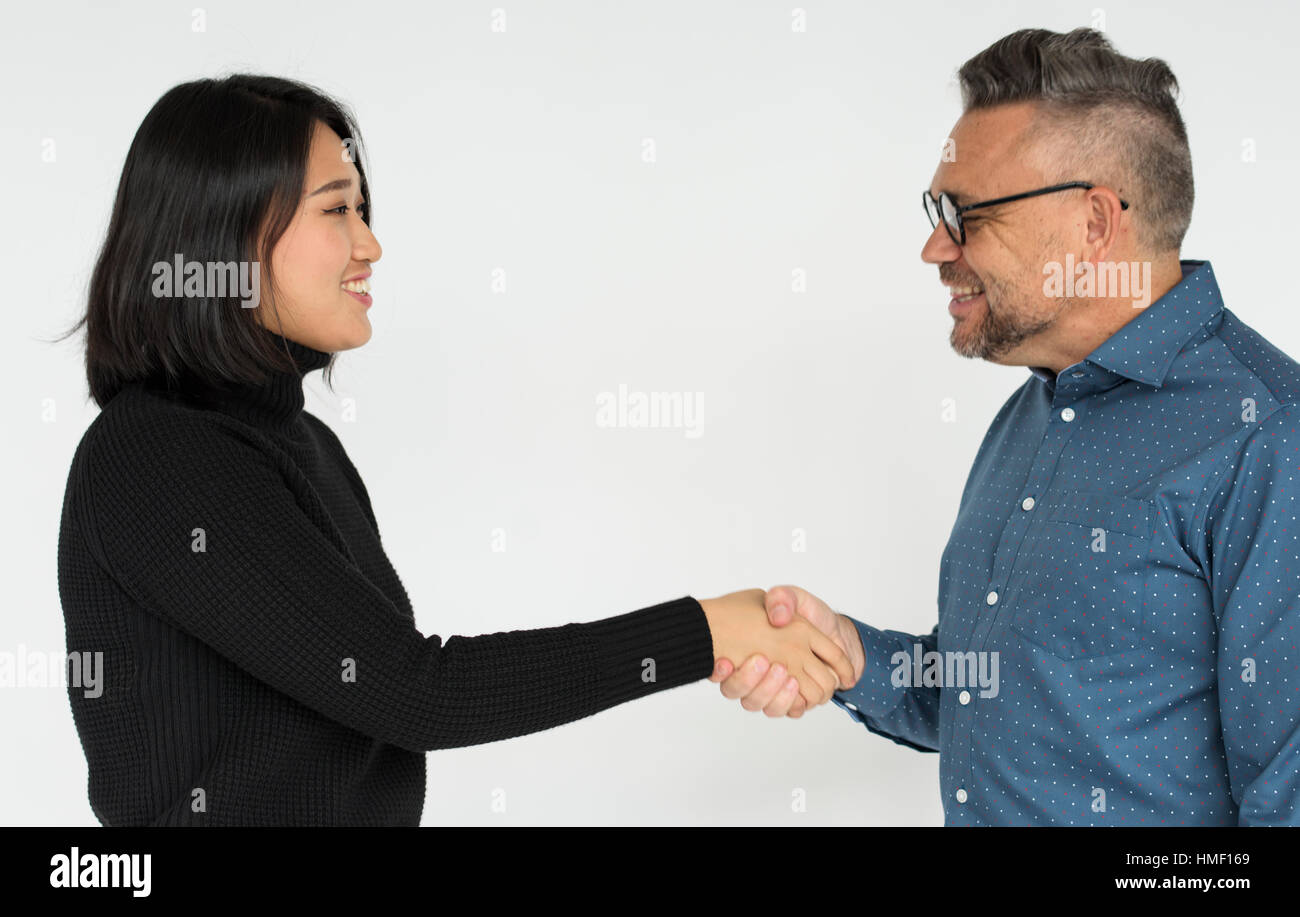 Allianz Unternehmen zusammenarbeiten Gelegenheit Konzept Stockfoto