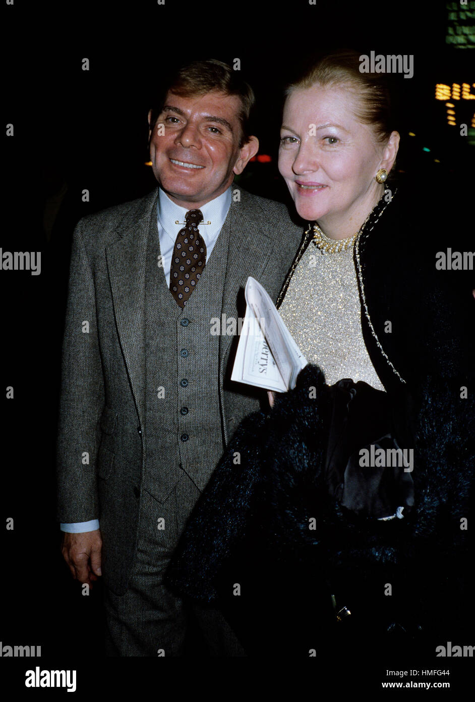 Joan Fontaine in New York City am 2. Oktober 1981. Stockfoto