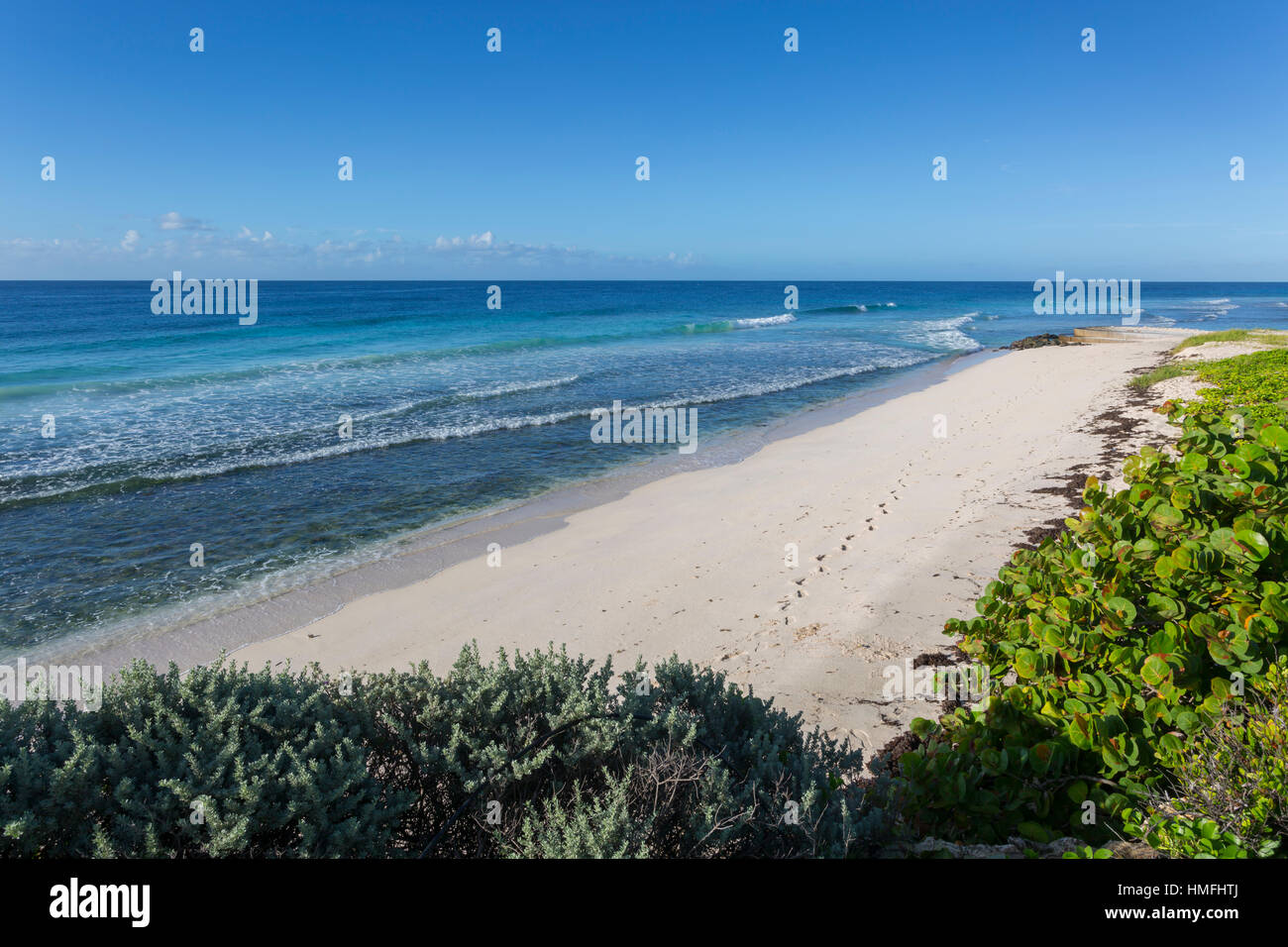 Hastings Strand, Bridgetown, Christ Church, Barbados, West Indies, Karibik, Mittelamerika Stockfoto