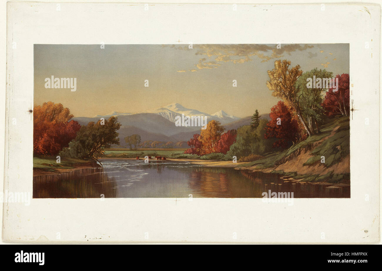 Louis Prang - Spätherbst in den White Mountains Stockfoto