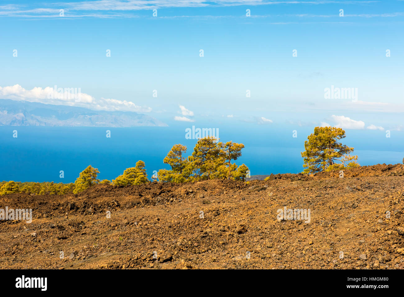 versteinerten Lavaströme des Vulkans Teide Roques de Garcia, Teide-Nationalpark, Teneriffa, Kanarische Inseln, Spanien Stockfoto